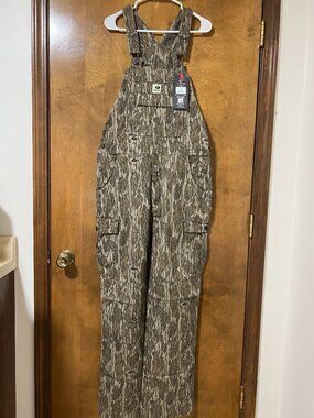 Men's Mossy Oak Cotton Mill Flex Bib Overalls